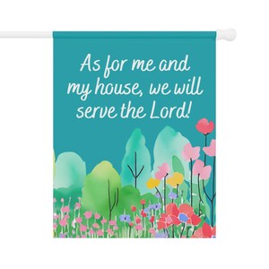 Christliche Schrift Garten & Haus Banner Flagge