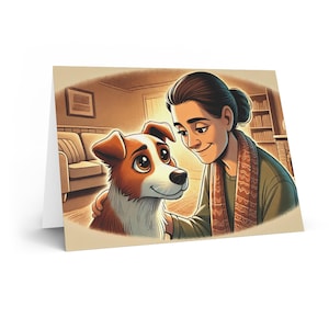Cartes de voeux réconfortantes pour les amoureux des animaux, Cartes d'animaux mignons, Cartes faites main, Cartes de remerciement, Cadeaux pour amoureux des chiens