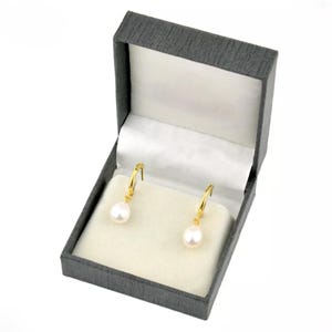 Natural Freshwater Pearl Ear Hooks, Single Pearl Earrings, Dropped Pearl Earrings, Wedding Jewelry, Bridesmaid Earrings, Push Back Earrings
