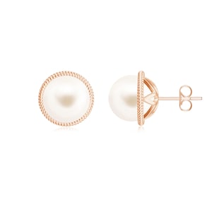 14k Gold Plated Fresh Water Pearl Studs Earrings, White Pearl Studs Earrings Silver Earrings Jewelry, Plain Balls Pearl Studs, Beads Pearl