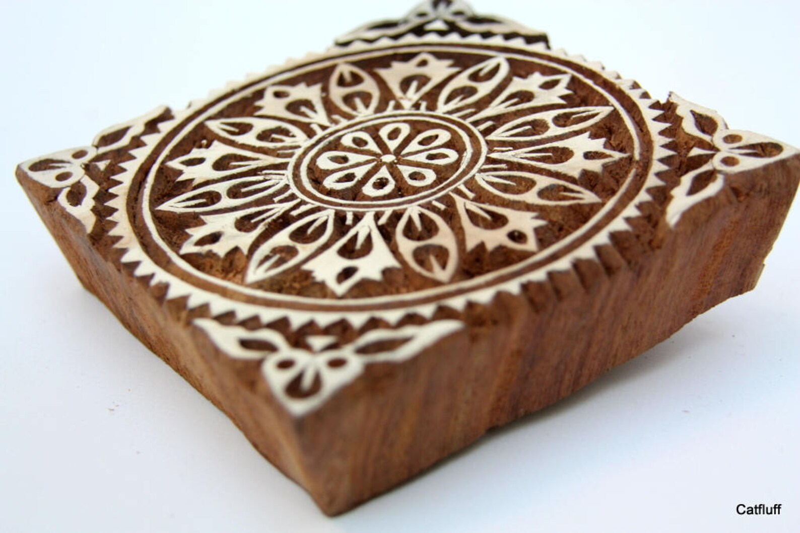 Indian Wood Block Print Stamp 1 Pc. Textile Block Printing Etsy
