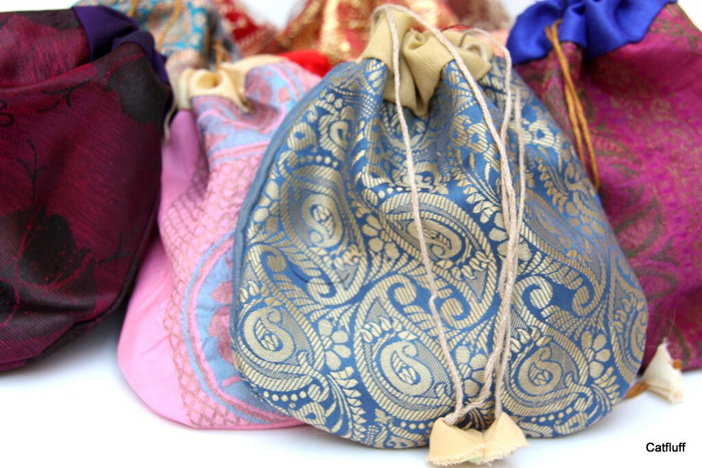 Drawstring Jewelry Bags, Potli Pouches, 50piece, Party Wedding Favor …