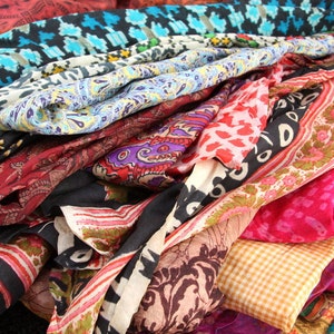 Sari Silk Fabric, Silk Sari Fabric for Silk Saree Ribbon or Upcycling 10kg For Nuno Felting, or Events , Weddings , Parties image 4