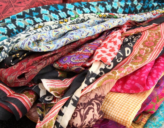 Sari Silk Fabric, Silk Sari Fabric for Silk Saree Ribbon or Upcycling 10kg  for Nuno Felting, or Events , Weddings , Parties - Etsy