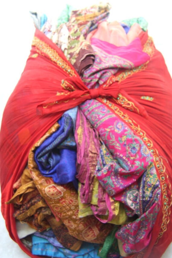 Sari Silk Fabric, Silk Sari Fabric for Silk Saree Ribbon or Upcycling 10kg  for Nuno Felting, or Events , Weddings , Parties - Etsy