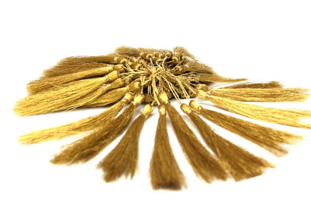 Metallic Gold or Silver Tassels Choose Your Color Indian Etsy