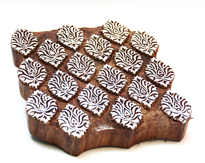 Indian Wood Block Print Stamp Textile Block Printing Paper Etsy