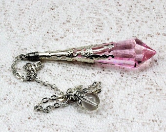 Swarovski Rosaline Icicle Pendulum — Dowsing & Meditation Tool