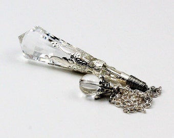 Crystal Vogel Pendulum, Dowsing Tool, Altar Tool, Fortune Telling, Divination Pendulum, Balancing Pendant, Crystal Pendulum, His Her Gift