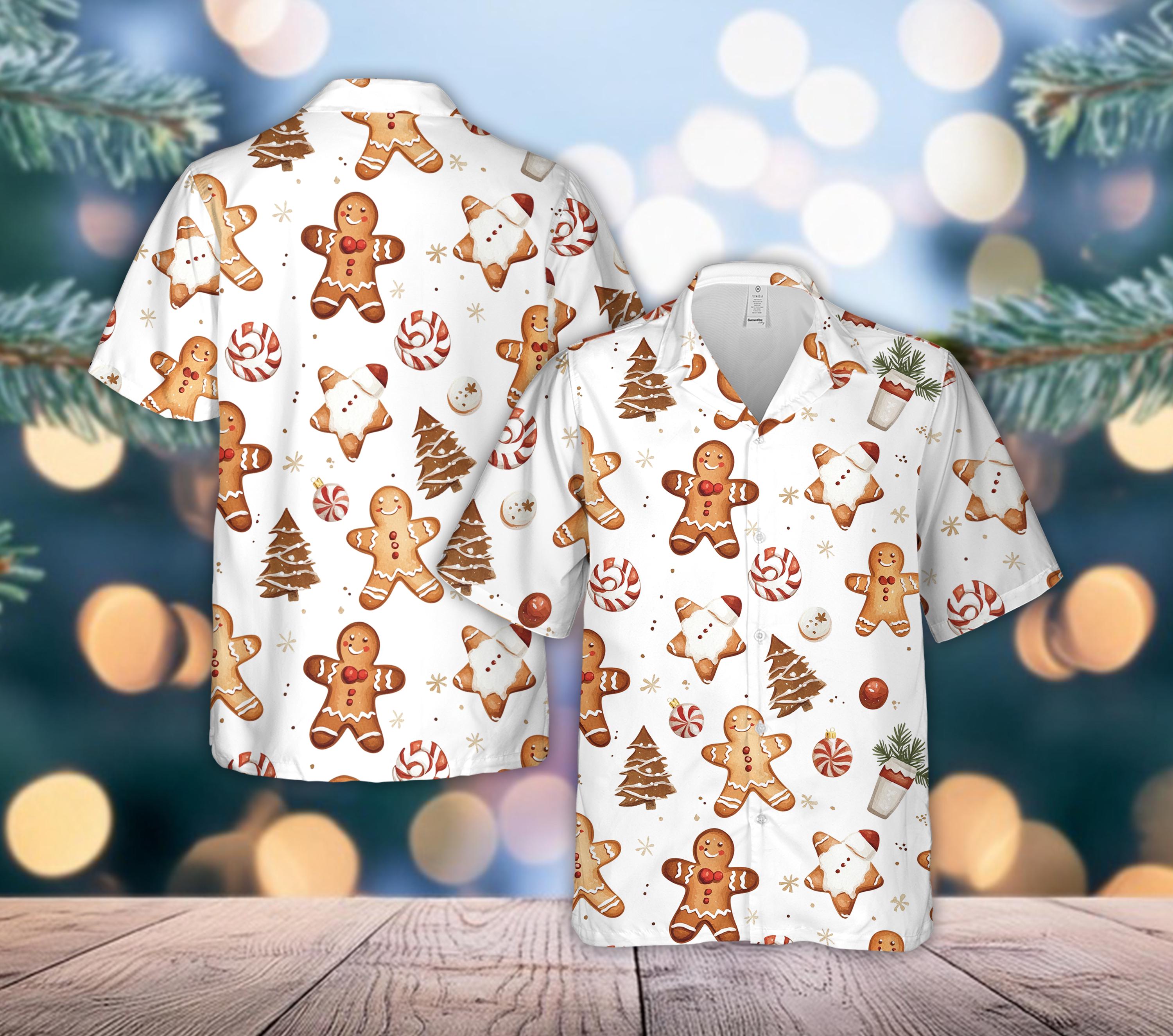 Discover Christmas Cookies Hawaiian Shirt Christmas, Gingerbread ShirtChristmas