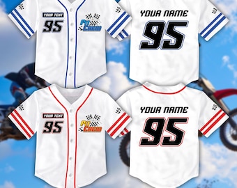Personalized Name Pit Crew Baseball Jersey, Custom Racing Team Jersey, Matching Family Motocross Shirt, Racing Team Outfit For Baseball Fans