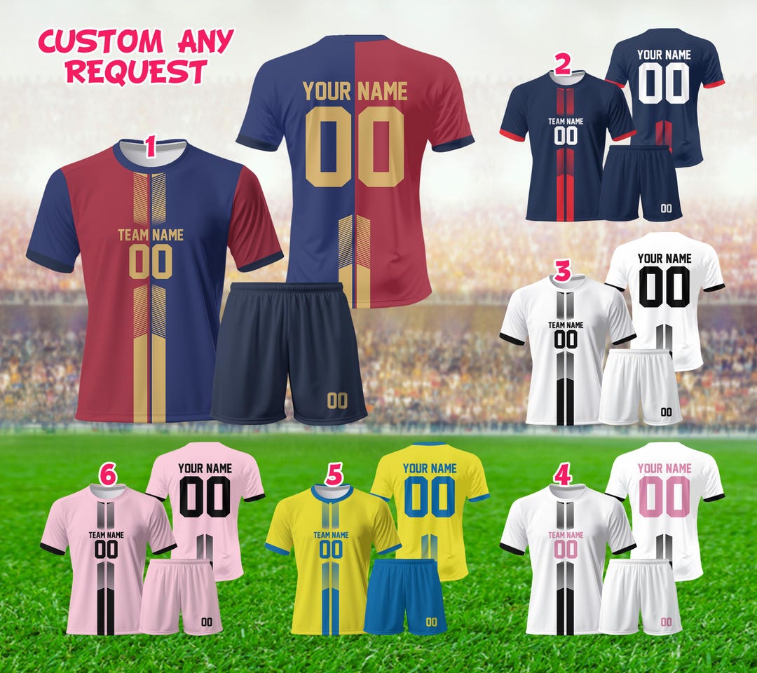 Custom Soccer Jersey For Kids Boys Girls Personalized