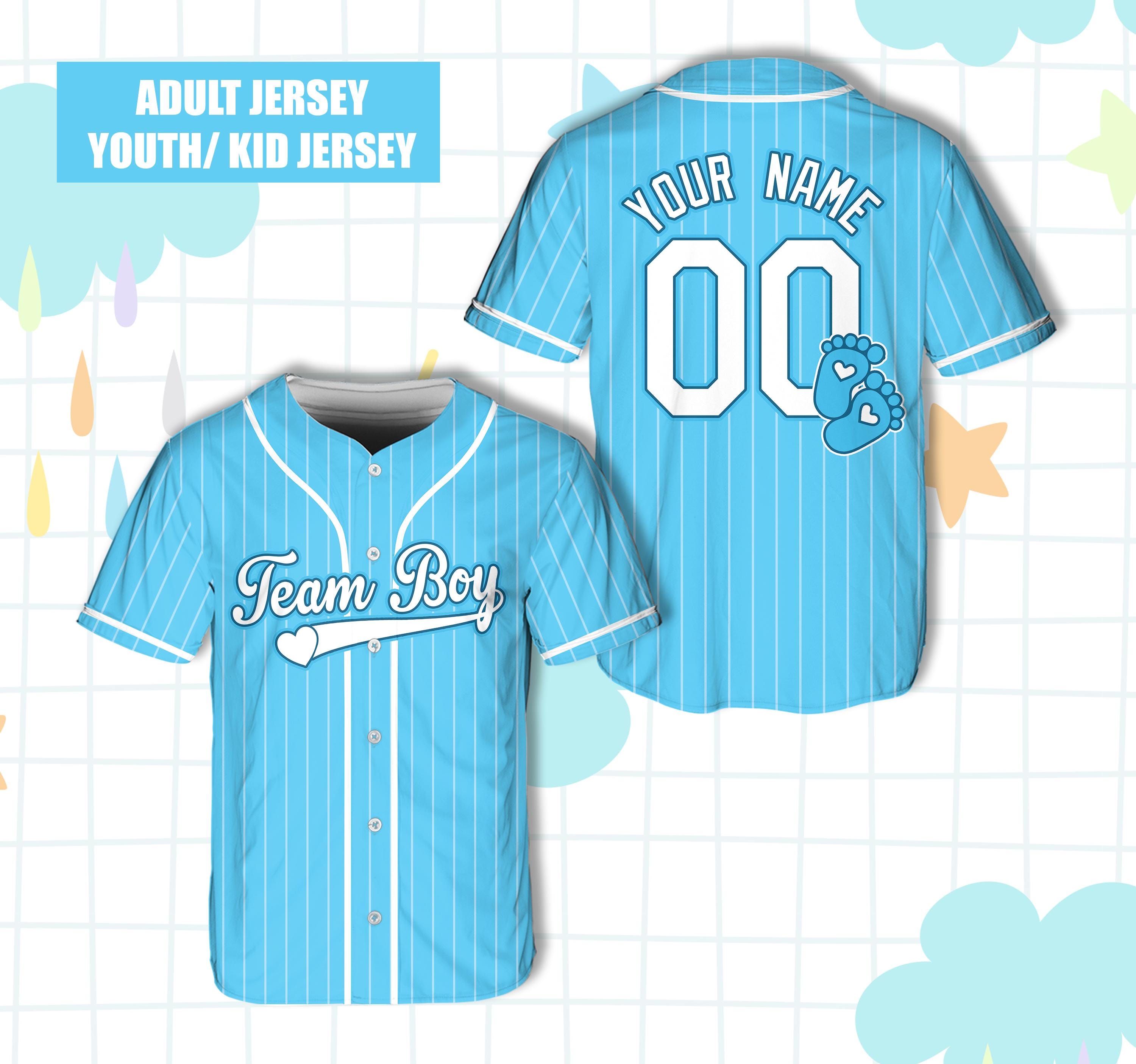 Baby Shower Gender Reveal Party T Shirt Team Boy Baseball