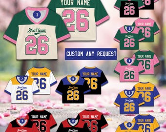 Maglia da football personalizzata per confraternite, maglietta da football personalizzata per sorelle della confraternita, maglia da football universitaria Big Little per confraternite
