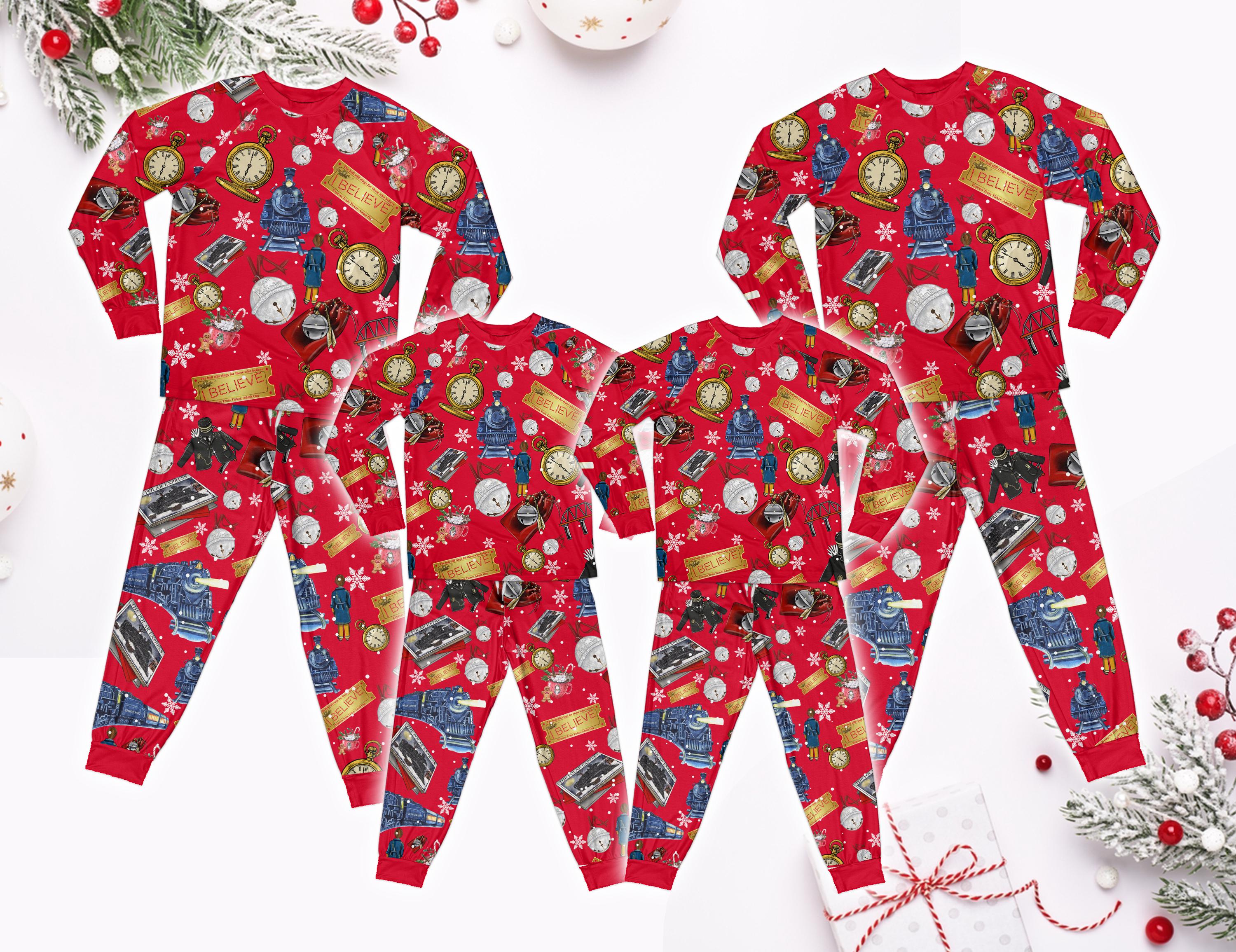 Po lar Express Family Pajamas Set Christmas Bells Believe Pajamas Christmas Train Po lar Express Pajamas christmas Pajamas Gift for Family Etsy UK