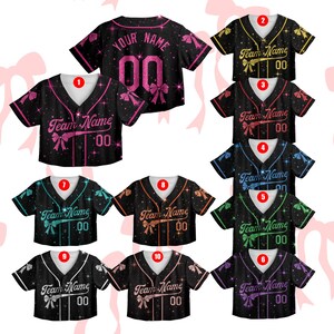 Custom Coquette Pink or White Jersey With Ribbon