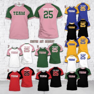 Camiseta personalizada con nombre y número de hermandad, camiseta personalizada para el día de la oferta con letras griegas, atuendo para el día del Big Little Game para hermanas de hermandad.
