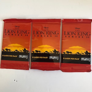 Disney Lion King Trading Cards by Sky Box 3 Packs