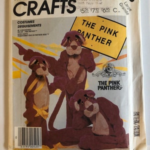 McCall’s Uncut Crafts/Costume Pattern. The Pink Panther. Size Large
