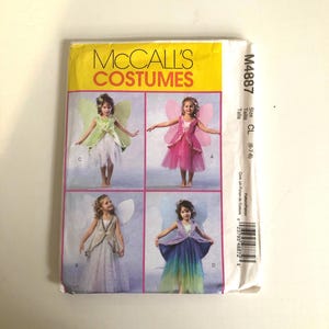 McCall&#39;s 4887 Fairy Costume Pattern, Girls&#39; Sizes 6-7-8, Uncut