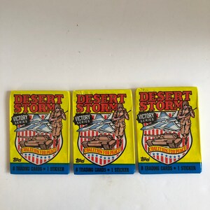 Desert Storm Trading Cards Lot of 3 Packs