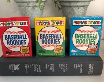 1988 OR 1989 OR 1991 Topps Toys R Us Baseball Rookies Card Set