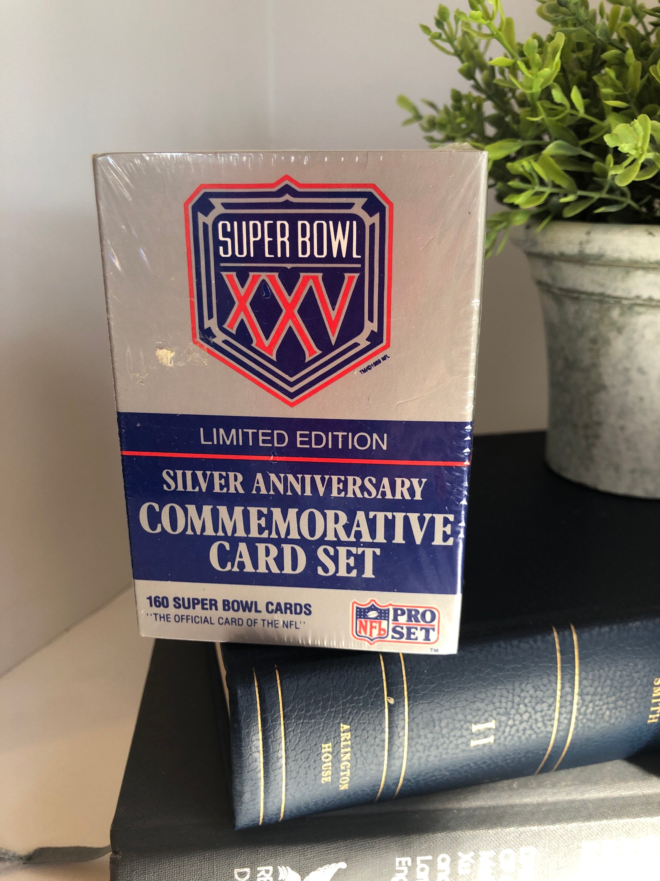 アート・デザイン・音楽 COLLECTOR'S EDITION SILVER ANNIVERSARY SUPER BOWL XXV COLLECTOR'S EDITION CARD SET 1991 SILVER