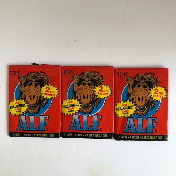 Alf Trading Cards Lot of 3 Packs