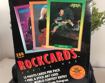 全額使用済 コンプティーク SHOW BY ROCK!! 図書カード Rock Cards 1991 Music Trading Cards - Factory Sealed Box 288 Cards