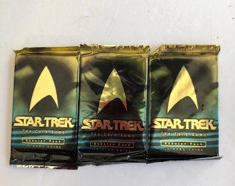 1996 Lot of 3 Packs of Star Trek the Card Game Booster Pack - Etsy 1996 Lot of 3 Packs of Star Trek the Card Game Booster Pack - Etsy