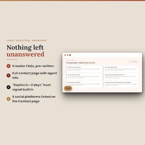 Book Author Website Canva Template, One-Page Done For You Website, Book Launch Template for Author Marketing Author Branding, Writer Website

book author website
author website
CanvaWebsiteTemplate
one page website
done for you website
author media kit
book launch template
writer website
Website Template
Sales Page Template
Website Banner