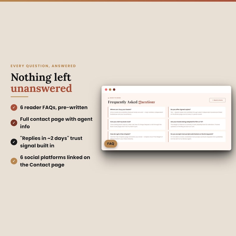 Book Author Website Canva Template, One-Page Done For You Website, Book Launch Template for Author Marketing Author Branding, Writer Website

book author website
author website
CanvaWebsiteTemplate
one page website
done for you website
author media kit
book launch template
writer website
Website Template
Sales Page Template
Website Banner