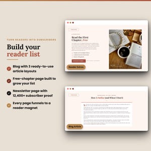 Book Author Website Canva Template, One-Page Done For You Website, Book Launch Template for Author Marketing Author Branding, Writer Website

book author website
author website
CanvaWebsiteTemplate
one page website
done for you website
author media kit
book launch template
writer website
Website Template
Sales Page Template
Website Banner