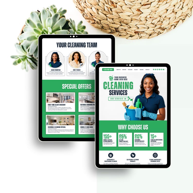 Cleaning Company Website, Professional Cleaning Business Website Template, Cleaner Website Template, Commercial Cleaning Landing Page Design

cleaning service
cleaning website
cleaner service
cleaning business
Commercial Cleaning
cleaning marketing
carpet cleaning
cleaning company
cleaner professional
residential cleaning
office cleaning
maid website
Canva Website Template