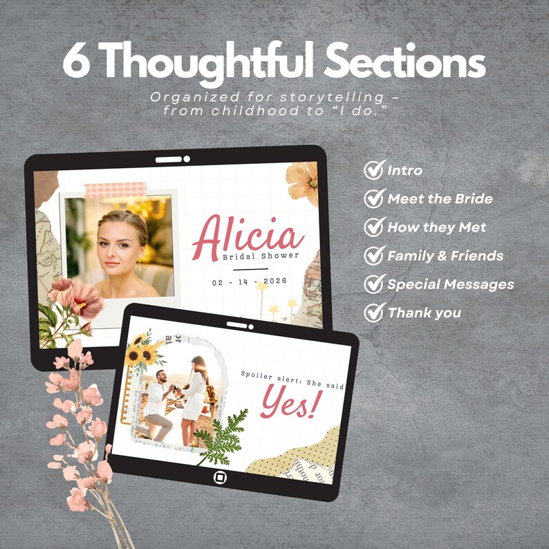 Bridal Shower Slideshow Template With Music Bachelorette Wedding