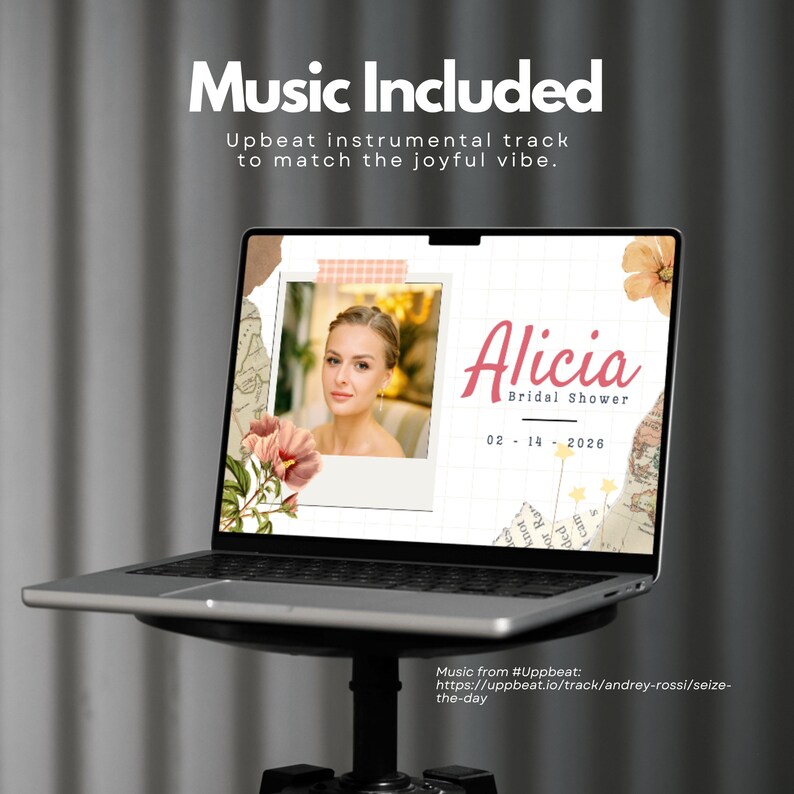 Bridal Shower Slideshow Template With Music Bachelorette Wedding