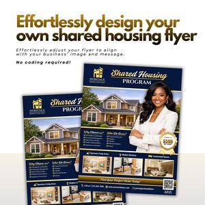Shared Housing Program Flyer Canva, Sober Living Home Flyer, Affordable Housing Poster, Transitional Housing Flyer Template, Room Rental

Shared Housing
Shared Housing Flyer
Shared Housing Program
Sober Living Home
Sober Living Flyer
Affordable Housing
Transitional Housing
Room Rental Flyer
Room Rental Ad
Supportive Housing
independent living
student housing
canva flyer editable