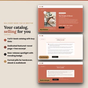 Book Author Website Canva Template, One-Page Done For You Website, Book Launch Template for Author Marketing Author Branding, Writer Website

book author website
author website
CanvaWebsiteTemplate
one page website
done for you website
author media kit
book launch template
writer website
Website Template
Sales Page Template
Website Banner