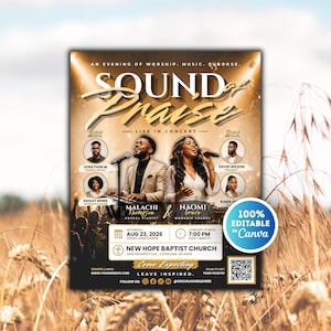 Church Music Concert Flyer, Sunday Service Flyer Invitation, Gospel Concert Flyer Canva, Prayer Conference Prayer Meeting Flyer Template

Church Music Flyer
Church Concert Flyer
Church Music Concert
Sunday Service Flyer
church service flyer
Sunday Church Flyer
Gospel Concert Flyer 
Prayer Conference
Prayer Meeting Flyer
Prayer Service Flyer
SundayWorshipService
Sunday Worship Flyer
Praise Worship Flyer