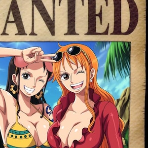 Custom Pirate Anime Portrait | Wanted Poster, Custom wanted poster, Anniversary Gift, Printable Wall Art, Anime Portrait, Anime Gift