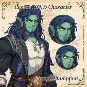 Custom DnD Character | Dungeons and Dragons, DnD commission, DnD Character Commission, DnD Character Reference Sheet, Dnd christmas gift