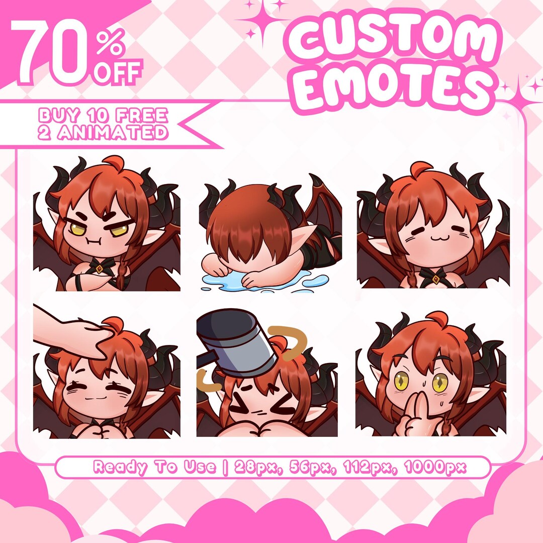 Custom Animated Twitch Emotes: Animal & Character Emotes - Etsy