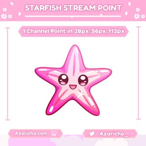 Starfish Channelpunkte für Twitch | Twitch Emotes, Kanalpunkt, Niedlich Kanalpunkt, Twitch Kanalpunkt, Kanalpunktsymbol