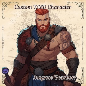 Niestandardowa postać DnD | Dungeons and Dragons, Zlecenie DnD, Zlecenie postaci DnD, Arkusz referencyjny postaci DnD, Prezent świąteczny Dnd