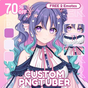 CUSTOM PNGTUBER | PNGtuber, PNGtuber Character, PNGtuber Commissions, PNGtuber for Streamer, PNGtuber Model, PNG Model, PNGtuber Anime