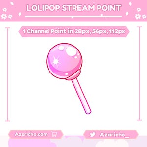 Lolipop Channel Points for Twitch | Twitch Emotes, Channel Point, Cute Channel Points, Twitch Channel Point, Channel Point Icon