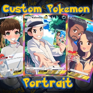 Custom TCG Pokemon Card |Personalized Gift for Birthday.Aniversary,Pokémon Gifts, Custom Pet Portrait, Easter Gift, Pokemon Card, TCG Card