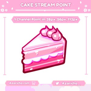 Cake Channel Points for Twitch | Twitch Emotes, Channel Point, Cute Channel Points, Twitch Channel Point, Channel Point Icon