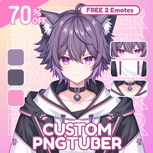 CUSTOM PNGTUBER | PNGtuber, PNGtuber Character, PNGtuber Commissions, PNGtuber for Streamer, PNGtuber Model, PNG Model, PNGtuber Anime