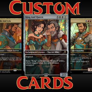 Spersonalizowana karta MTG | Karta Magic The Gathering, Karta MTG, Sztuka MTG, Prezent urodzinowy, Prezent rocznicowy, Spersonalizowany styl Magic